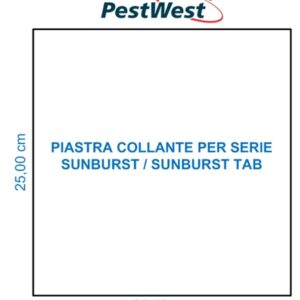 Piastra collante cartone PestWest per SUNBURST TAB